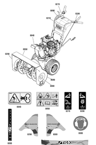 Part Location Diagram of 1751250YP Murray Decal, Auger, Rh